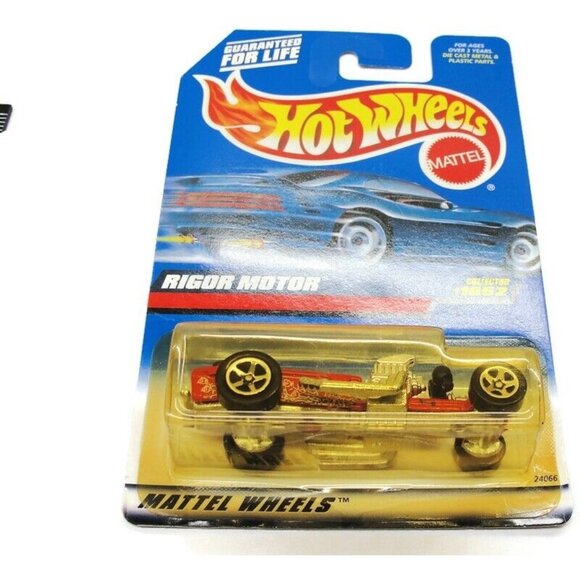 Hot Wheels Collector #1052 Rigor Motor Package Has Yellowing NIB HW - Picture 2 of 5